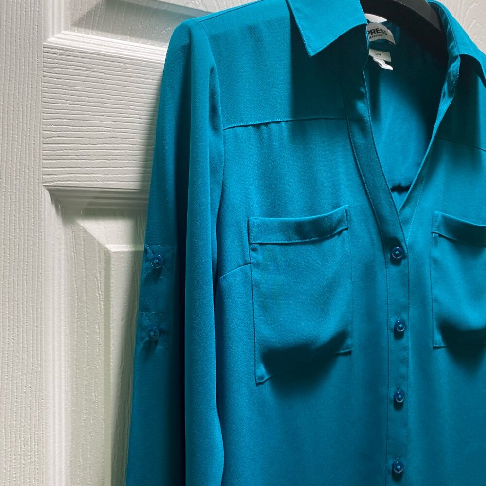Express | Button Down Blouse | XS - Picture 3 of 4
